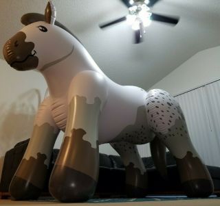 Giant 7 - Foot Tall Inflatable Belgian Draft Horse From Puffy Paws