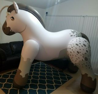 Giant 7 - Foot Tall Inflatable Belgian Draft Horse from Puffy Paws 2
