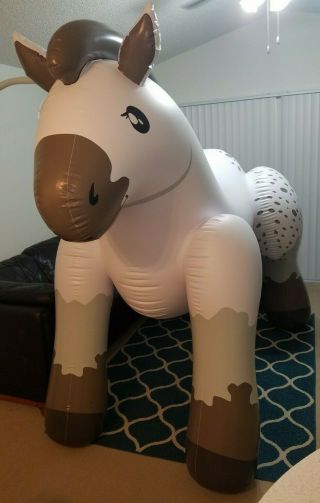 Giant 7 - Foot Tall Inflatable Belgian Draft Horse from Puffy Paws 3