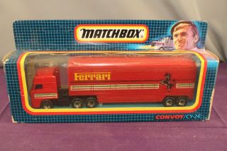 Matchbox Convoy Cy - 24 Daf Box Truck Ferrari