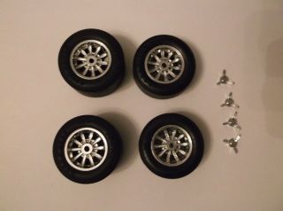 Vintage 1/16 Scale Model Car Wheels And Tires