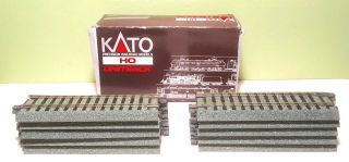 10 Sections Of Ho Scale Kato 4 1/2 " Straight Track 2 - 120,  S114 Nickel Silver