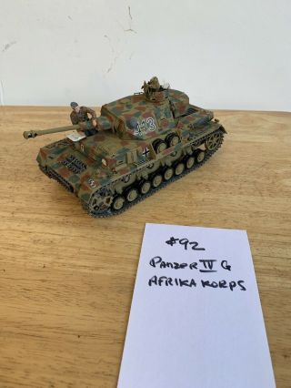 Built 1/35 Wwii German Panzer Iv Afrika Korps Painted Detailed