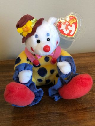 Ty Beanie Baby Juggles The Clown Bear (8 Inch)