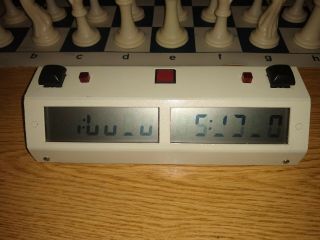 Chronos Clock Chess White - - Chronos Chess Clock - Best Clock Ever