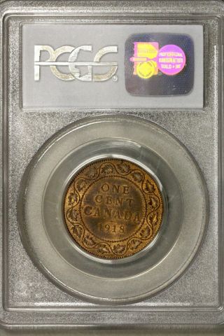 Canada 1918 1 Cent PCGS MS 63 RB 2