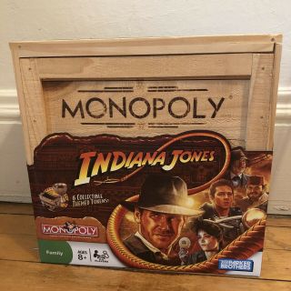 Indiana Jones Monopoly Wooden Crate Complete Collector’s Edition
