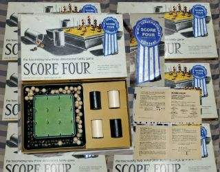 1968 Funtastic Complete Score Four Board Game International Contest Winner