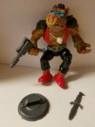 1988 Teenage Mutant Ninja Turtles Bebop Vg 3 Accessories