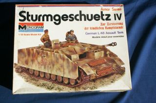 Monogram 1/32 Sturmgeschuetz Iv German Assault Tank Built Up Kit