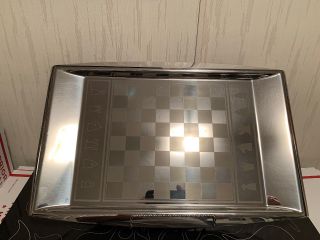 Wmf Cromargan Stainless Steel 18/10 Chess Checker Board Serving Tray Germany