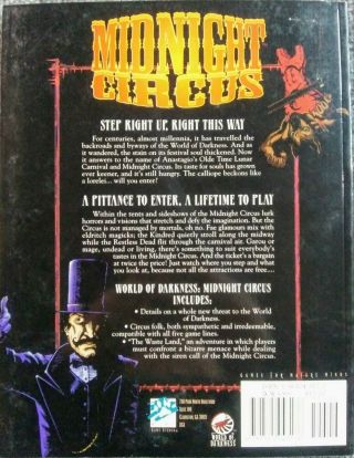Midnight Circus (A World of Darkness Sourcebook) SC RPG White Wolf Games 2
