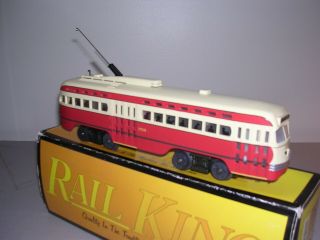 Rail King 30 - 2505 - 1 Pittsburgh Pcc Electric Street Car W/proto - Sound,  Ob,