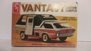 Vintage Amt 1/25 Scale Vantasy Custom Camper Plastic Model Kit