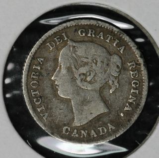 1874 - H Large Date Canada 5 Cents
