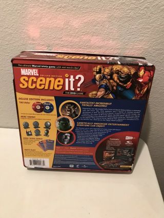 Marvel Deluxe Edition Scene It The DVD Game Trivia Game In Collectors Tin 2