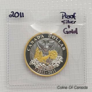 2011 Canada Silver,  Gold Dollar Uncirculated Proof Parks Canada Coinsofcanada