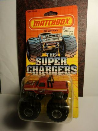 Matchbox Chargers Taurus Monster Truck 1985 Nmip Ford Red Macao