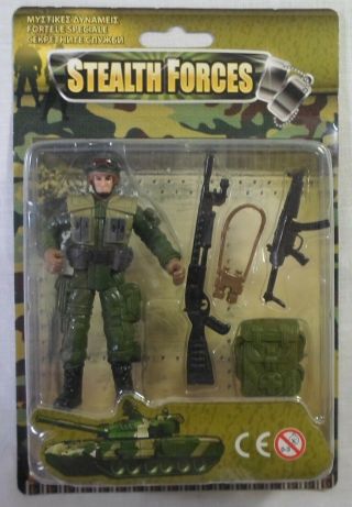 Lanard Chap Mei Military Stealth Forces Soldier Action Figure W/ Accessories F
