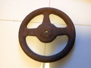 Vintage Antique Rusty Pedal Car Steering Wheel 7 1/2 Inch Diameter