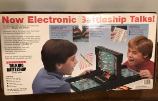BATTLESHIP Board Game Electronic TALKING 1989 Milton Bradley 2