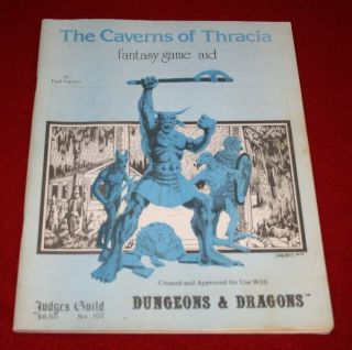 The Caverns Of Thracia Adventure 1st Ed D&d - 1979 Judges Guild 102 Fantasy