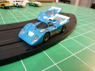 Aurora Afx Ho Slot Car Blue Ferrari 512m With Spare Body (2 Bodys)