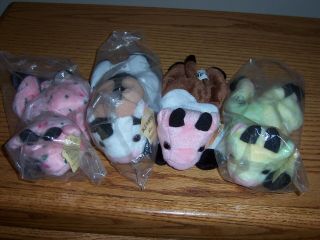 Kemps Moo Babies,  Set Of 4,  With Tags,  3 Still
