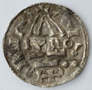 Viking - age,  Germany 10 century denar,  Bavaria Regensburg Heinrich II (985 - 995) 2
