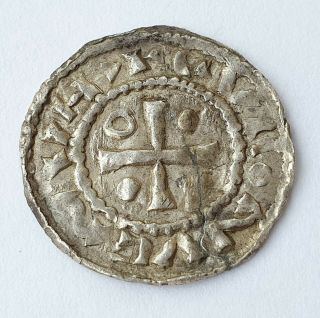 Viking - age,  Germany 10 century denar,  Bavaria Regensburg Heinrich II (985 - 995) 3