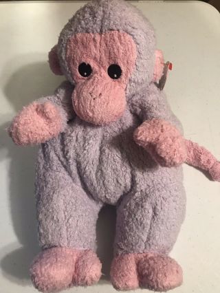 Ty Baby Rattle Plush - Monkeybaby With Tag