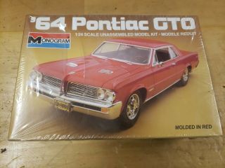 1964 Pontiac Gto Monogram 2714 Factory 1/24 Scale Model Car Kit