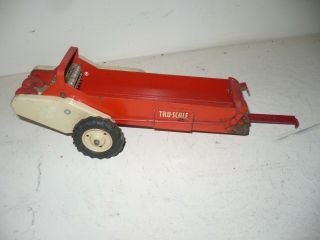 Vintage International Tru Scale Manure Spreader For Tractor 1/16 Ertl Metal Rims