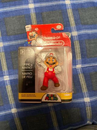 Mario Bros World Of Nintendo Fire Mario Figure