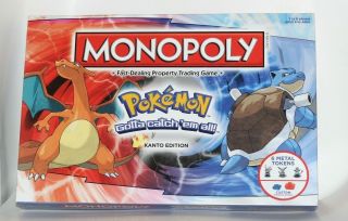 Pokemon Monopoly Kanto Edition Complete Pokemon