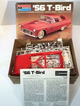 Monogram 1956 56 T - Bird Thunderbird 2289 Model Kit 1982