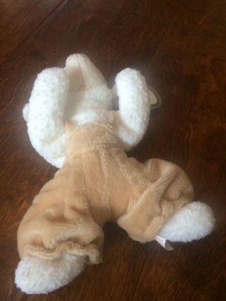 Rare 1996 Retired Fleece The Sheep Lamb Ty Beanie Baby Plush Toy W/ Brown Pants