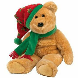 Ty Beanie Buddy - 2003 Holiday Teddy (14 Inch) - Mwmts Stuffed Animal Toy