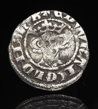 England.  Edward I.  1272 - 1307.  Hammered Silver Penny,  London,  Class 8