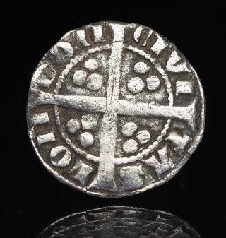 ENGLAND.  Edward I.  1272 - 1307.  Hammered Silver Penny,  London,  Class 8 2