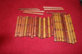Lincoln Logs - 9 10 1/2 " 4 Notch Logs,  16 7 1/2 ",  7 7 1/2 " Base Logs W/3 Notch