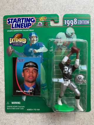 Charles Woodson 1998 Kenner Starting Lineup Rookie Extended Series Raiders