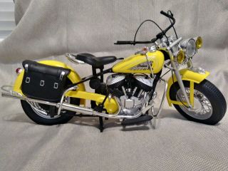 Newray 1948 Indian Motorcycle Yellow Paint 1:6 Scale Die Cast Cruiser Series