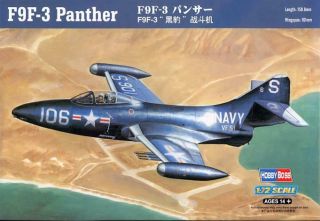 1/72 Hobby Boss Models Grumman F9f - 3 Panther Jet Fighter