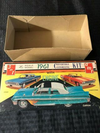 Vintage Amt 1961 Buick Invicta Convertible 3 In 1 Customizing Empty Box Only