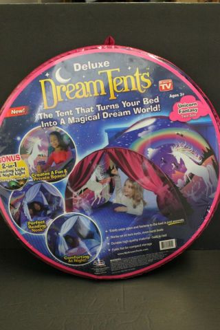 Delux Dream Tents Unicorn Fantasy - Twin Size Pink