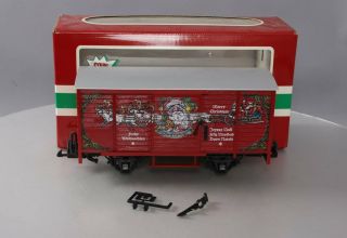 Lgb 43352 Merry Christmas Sound Boxcar W/plastic Wheels Ln/box