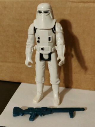 Vintage 1980 Snowtrooper Star Wars Hoth Stormtrooper W/ Rifle Gun Weapon