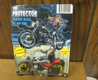 The Terminator Protector Arnold Schwarzenegger On Motorcycle Knock Off Toy
