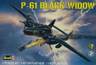 Revell 1:48 P - 61 Black Widow Plastic Aircraft Model Kit 7546ux
